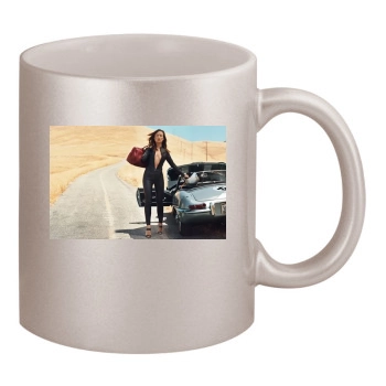 Olivia Wilde 11oz Metallic Silver Mug