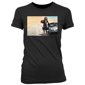 Olivia Wilde Women's Junior Cut Crewneck T-Shirt