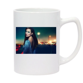 Olivia Wilde 14oz White Statesman Mug