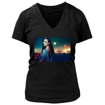 Olivia Wilde Women's Deep V-Neck TShirt