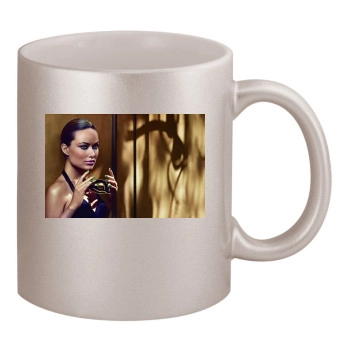 Olivia Wilde 11oz Metallic Silver Mug