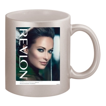 Olivia Wilde 11oz Metallic Silver Mug