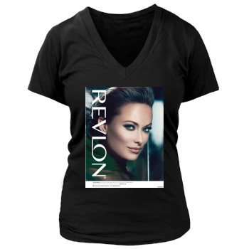 Olivia Wilde Women's Deep V-Neck TShirt