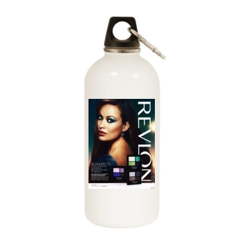 Olivia Wilde White Water Bottle With Carabiner