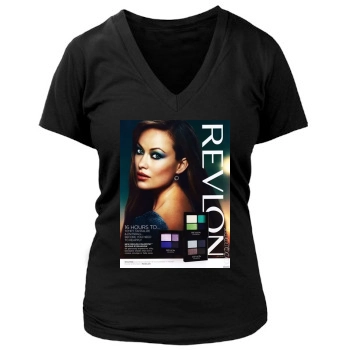 Olivia Wilde Women's Deep V-Neck TShirt