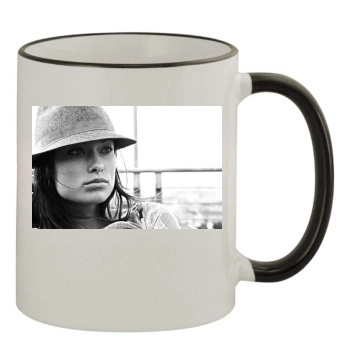 Olivia Wilde 11oz Colored Rim & Handle Mug