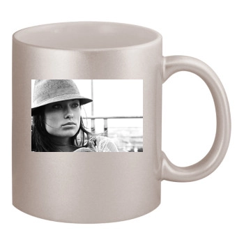 Olivia Wilde 11oz Metallic Silver Mug