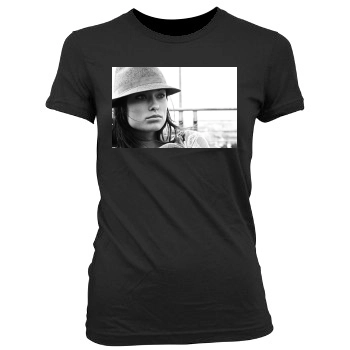 Olivia Wilde Women's Junior Cut Crewneck T-Shirt