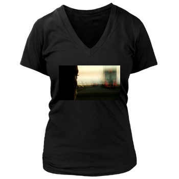 Olivia Wilde Women's Deep V-Neck TShirt