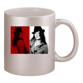 Olivia Wilde 11oz Metallic Silver Mug