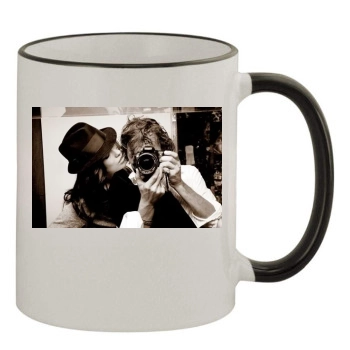 Olivia Wilde 11oz Colored Rim & Handle Mug