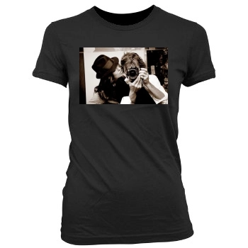 Olivia Wilde Women's Junior Cut Crewneck T-Shirt