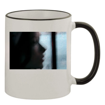 Olivia Wilde 11oz Colored Rim & Handle Mug