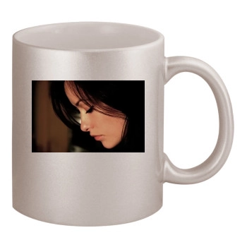 Olivia Wilde 11oz Metallic Silver Mug