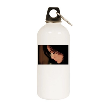 Olivia Wilde White Water Bottle With Carabiner