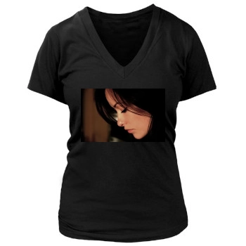 Olivia Wilde Women's Deep V-Neck TShirt