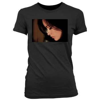 Olivia Wilde Women's Junior Cut Crewneck T-Shirt