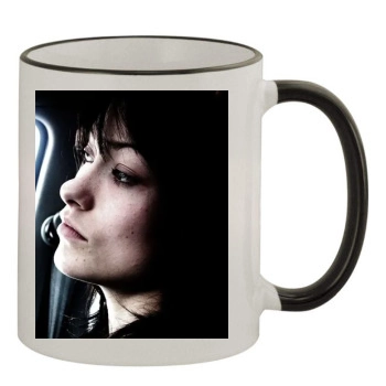 Olivia Wilde 11oz Colored Rim & Handle Mug