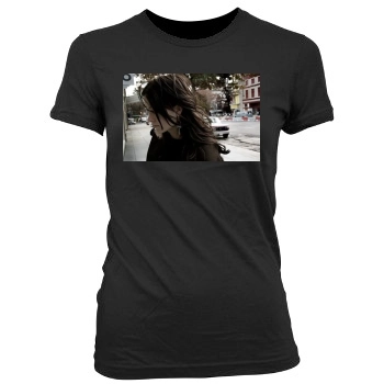 Olivia Wilde Women's Junior Cut Crewneck T-Shirt