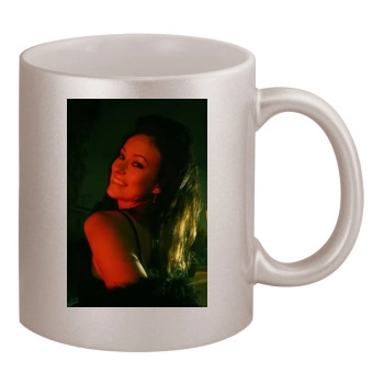 Olivia Wilde 11oz Metallic Silver Mug