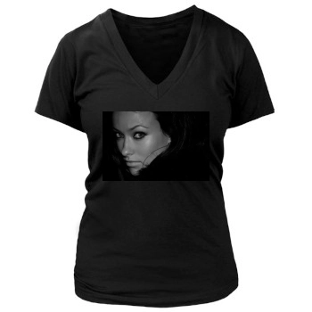 Olivia Wilde Women's Deep V-Neck TShirt