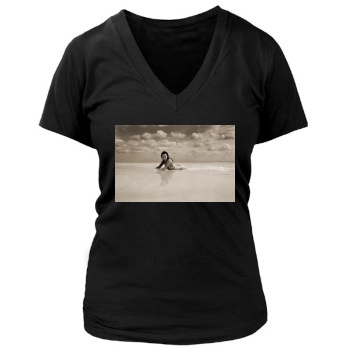 Olivia Wilde Women's Deep V-Neck TShirt