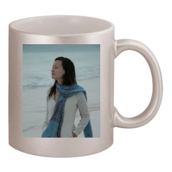 Olivia Wilde 11oz Metallic Silver Mug