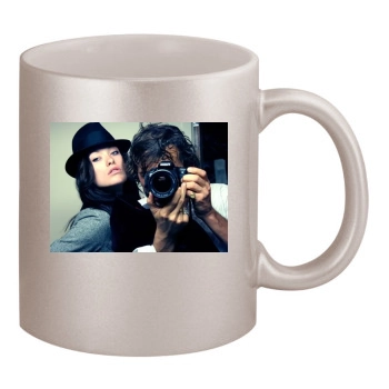 Olivia Wilde 11oz Metallic Silver Mug