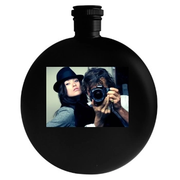 Olivia Wilde Round Flask