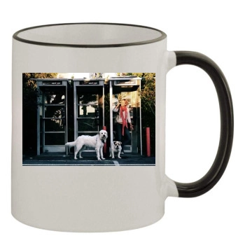 Olivia Wilde 11oz Colored Rim & Handle Mug