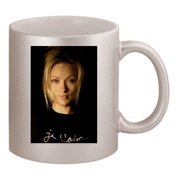 Olivia Wilde 11oz Metallic Silver Mug