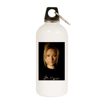 Olivia Wilde White Water Bottle With Carabiner