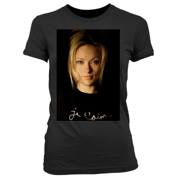 Olivia Wilde Women's Junior Cut Crewneck T-Shirt