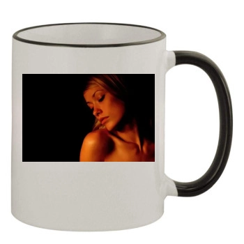 Olivia Wilde 11oz Colored Rim & Handle Mug