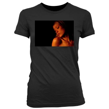 Olivia Wilde Women's Junior Cut Crewneck T-Shirt