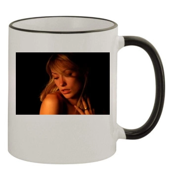 Olivia Wilde 11oz Colored Rim & Handle Mug