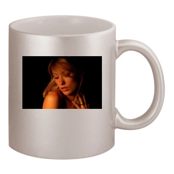 Olivia Wilde 11oz Metallic Silver Mug