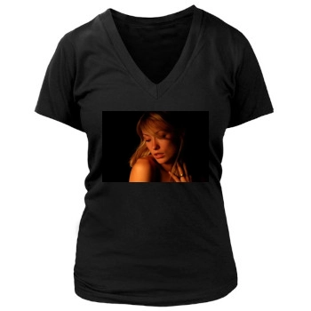 Olivia Wilde Women's Deep V-Neck TShirt