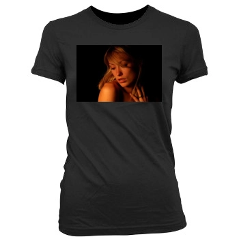 Olivia Wilde Women's Junior Cut Crewneck T-Shirt