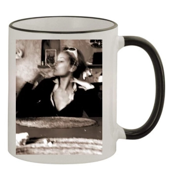 Olivia Wilde 11oz Colored Rim & Handle Mug