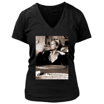 Olivia Wilde Women's Deep V-Neck TShirt