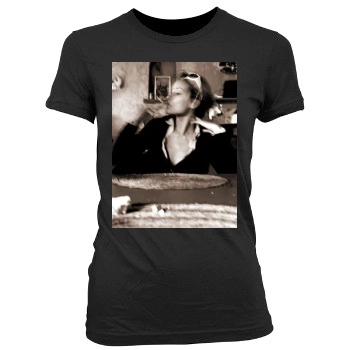 Olivia Wilde Women's Junior Cut Crewneck T-Shirt