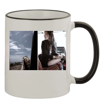 Olivia Wilde 11oz Colored Rim & Handle Mug