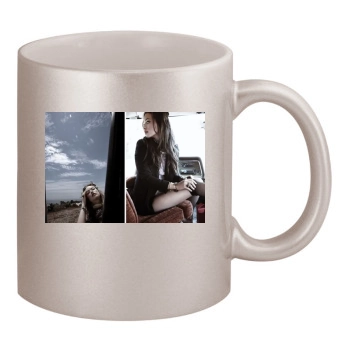 Olivia Wilde 11oz Metallic Silver Mug