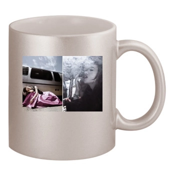 Olivia Wilde 11oz Metallic Silver Mug