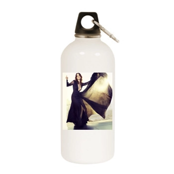 Olivia Wilde White Water Bottle With Carabiner