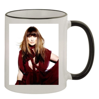 Olivia Wilde 11oz Colored Rim & Handle Mug