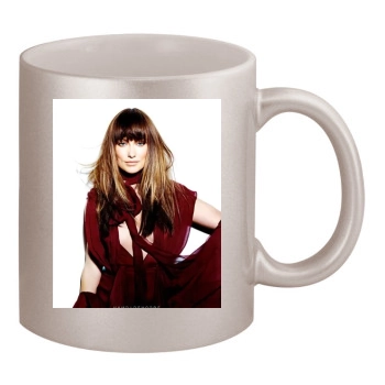 Olivia Wilde 11oz Metallic Silver Mug