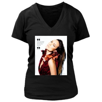 Olivia Wilde Women's Deep V-Neck TShirt