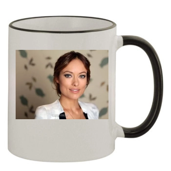 Olivia Wilde 11oz Colored Rim & Handle Mug